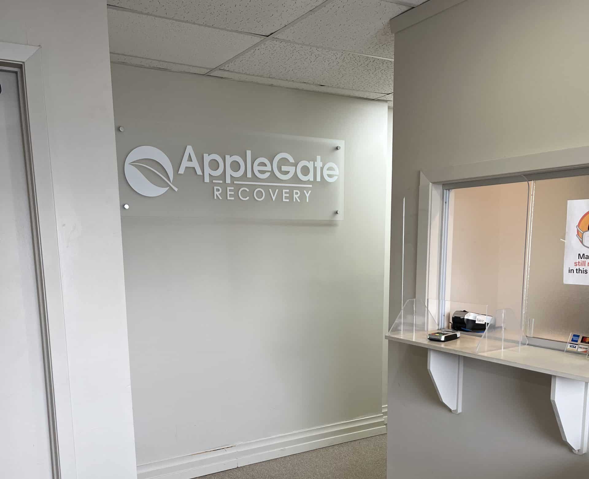 AppleGate Recovery check-in desk in Metairie, LA