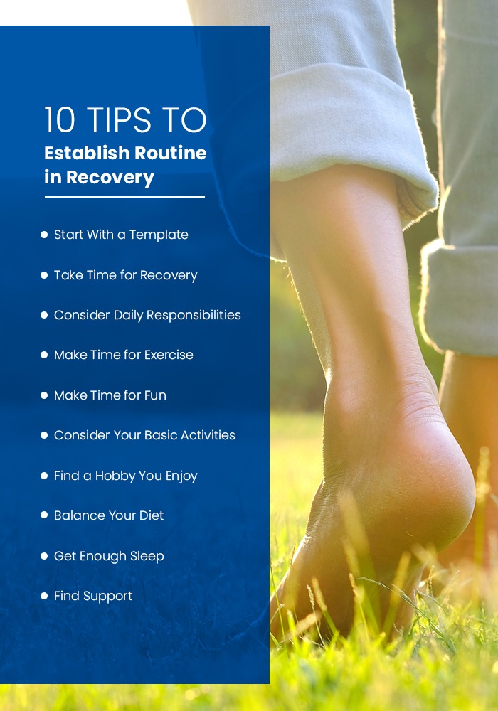 10 tips to establish routine in recovery