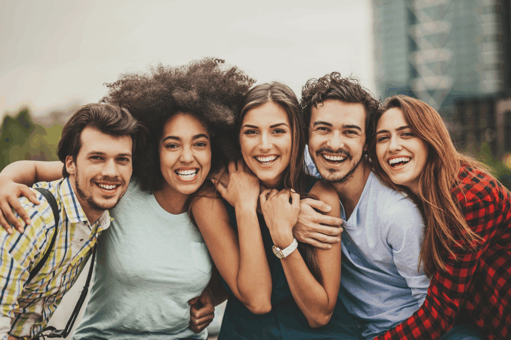 Friends are together showing healthy relationships in recovery.